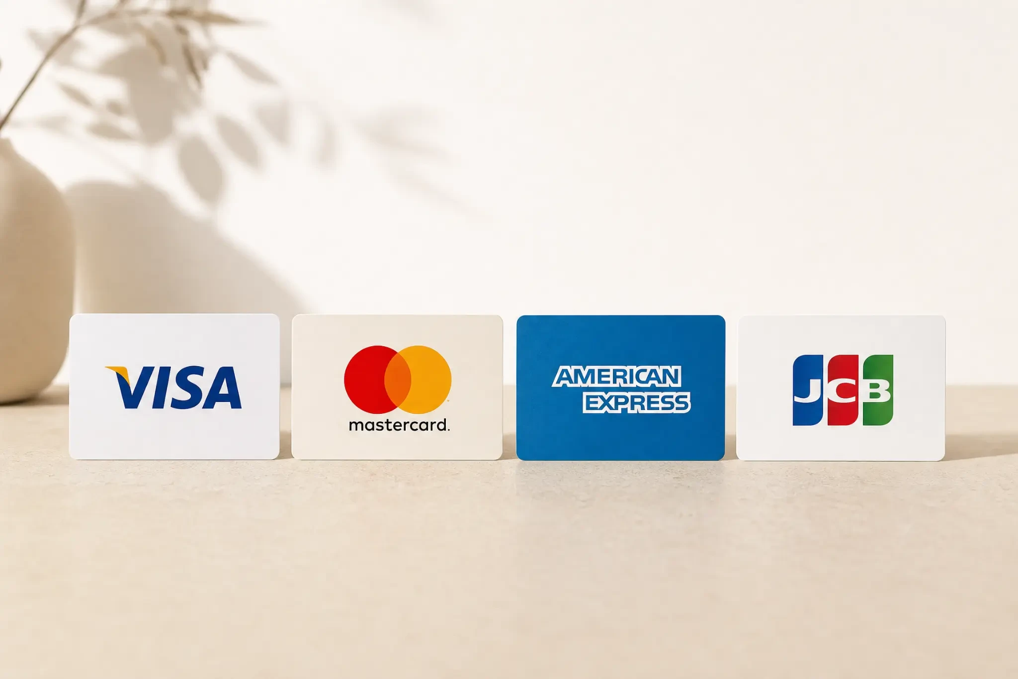 Square VISA Mastercard AMEX JCB Diners Club Discover